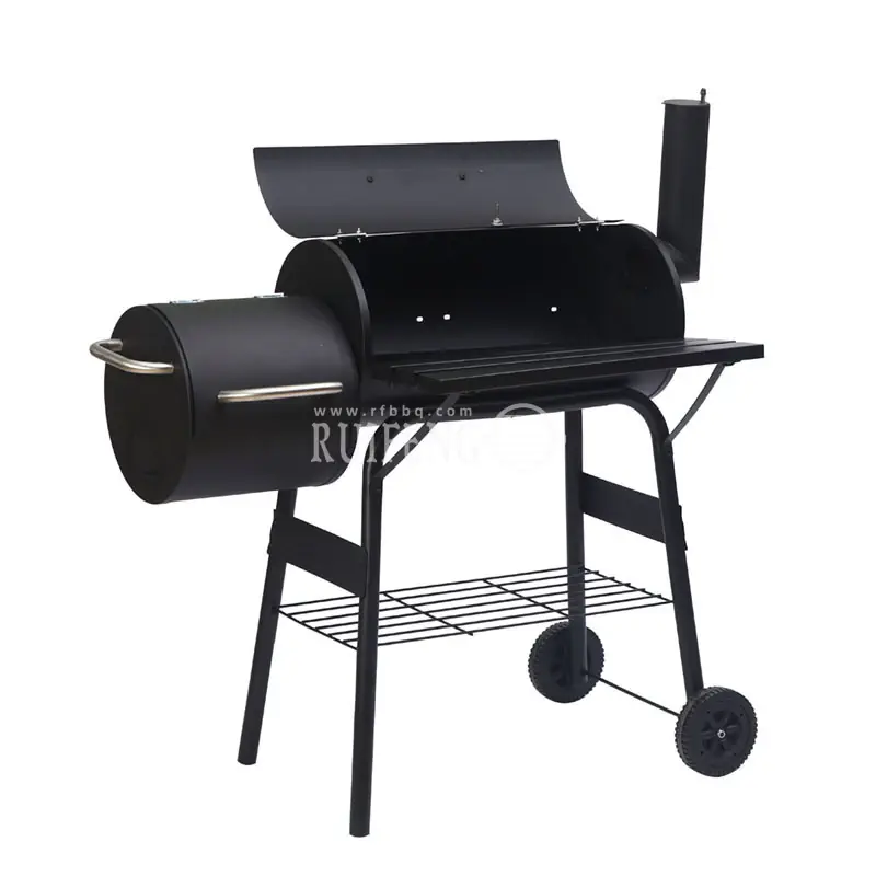 Cylindrical Smoker BBQ Smoker Grill 30 Inch , RF-FP09