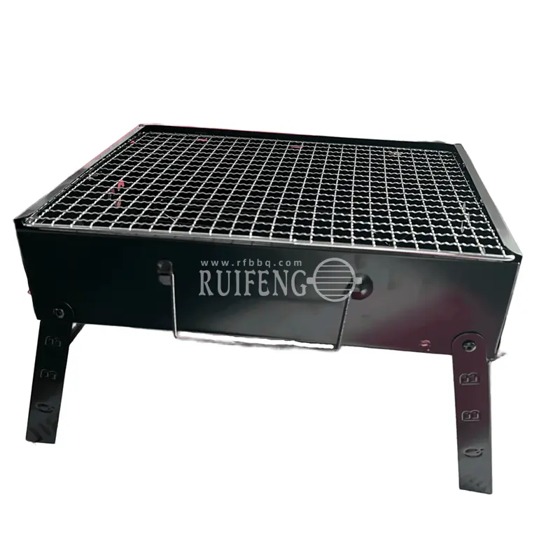 Pull-Out Barbecue Grill, Portable Charcoal Grill, BBQ Tool Kits