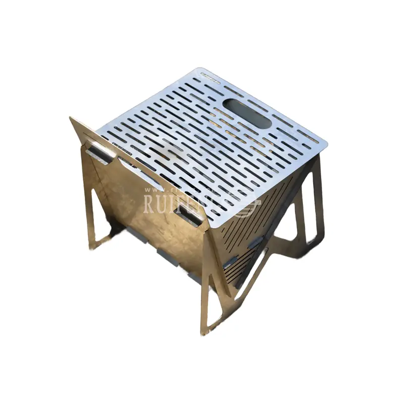 Small BBQ Grill Tabletop Fire Pit for Camping, RF-BQ21