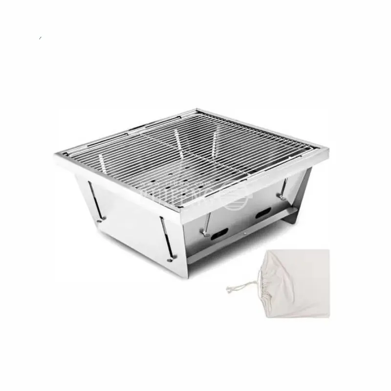 Portable Stainless Steel Folding Charcoal Grill RF-61C18V