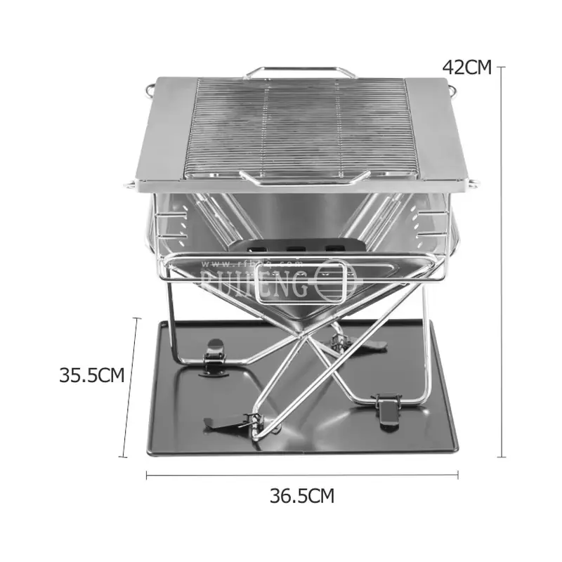 Foldable Barbecue Grill Portable Charcoal Grill，RF-61C09A