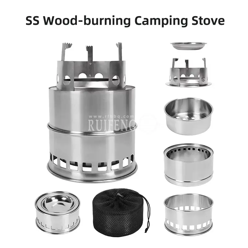 Wood Stove Camping Stove BBQ-6.webp